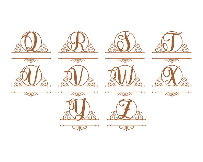 Download Individual Monogramm Letter Svg Split Initials Letter Font For Monogram Dxf Initials Frame Alphabet Split Letter Png Split Monogram Svg Clip Art Art Collectibles Kromasol Com
