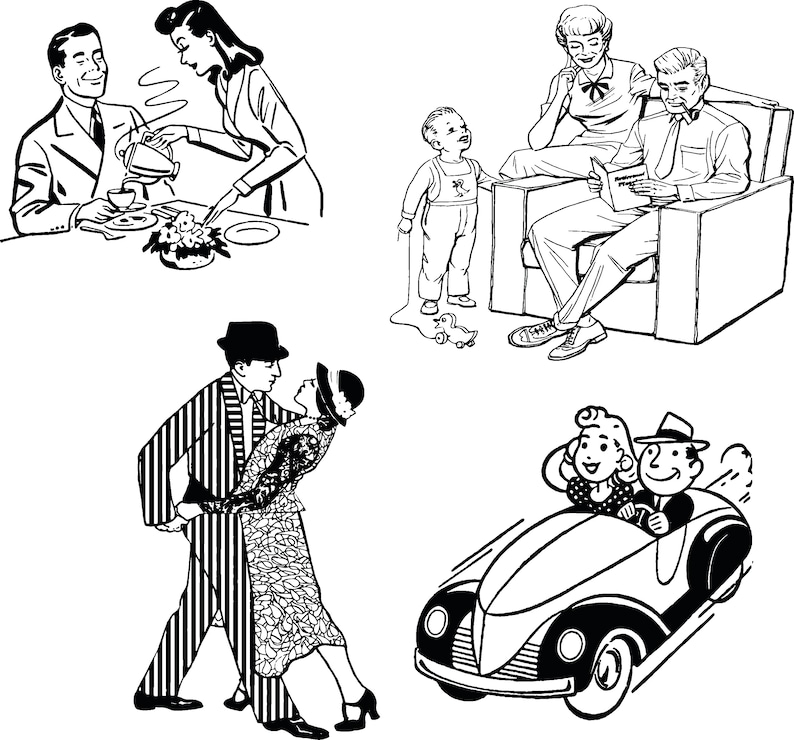 Download Retro Man Svg Retro Woman And Man Svg 10 Files Dxf Cut Files Housewife Clipart Eps Retro Woman Svg Couple In Love Svg Png Bundle Drawing Illustration Art Collectibles Vadel Com