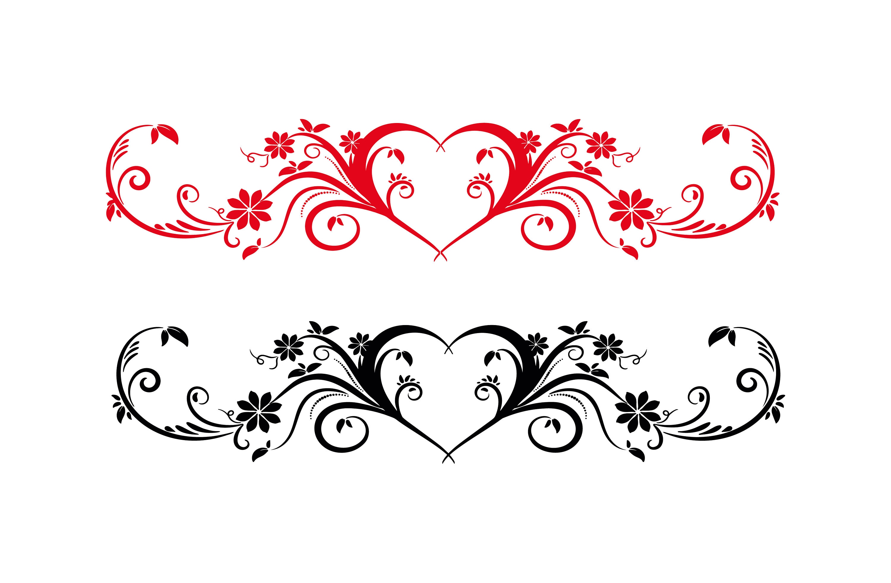 Swirl Heart SVG Valentines Day SvgEpsDxfPng Valentines | Etsy