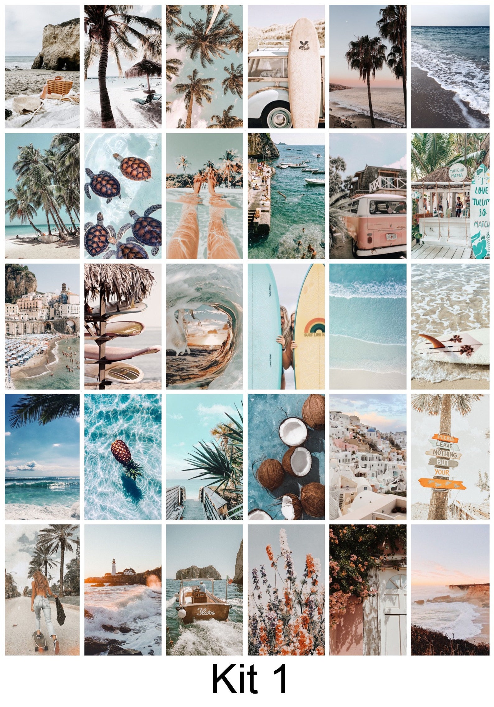 Printed 30pcs/60pcs Beach Boho Prints 4x6 Coastal | Etsy