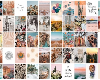 TheCollagePrint - Printed & Digital Aesthetic Wall Collage Kit - Etsy