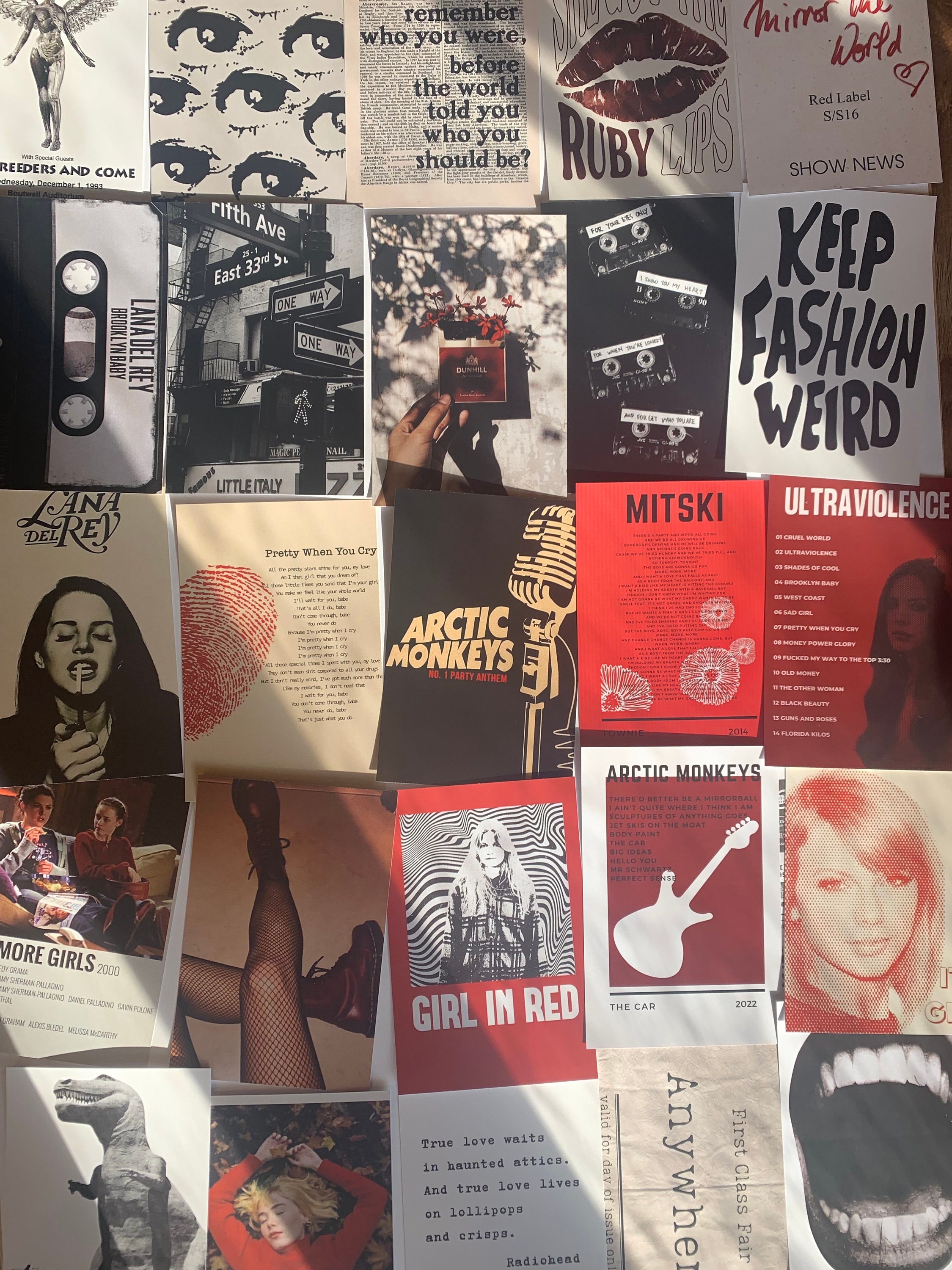 Vintage Posters Pack of 9, Fairy Grunge, Dark Aesthetic, Grunge