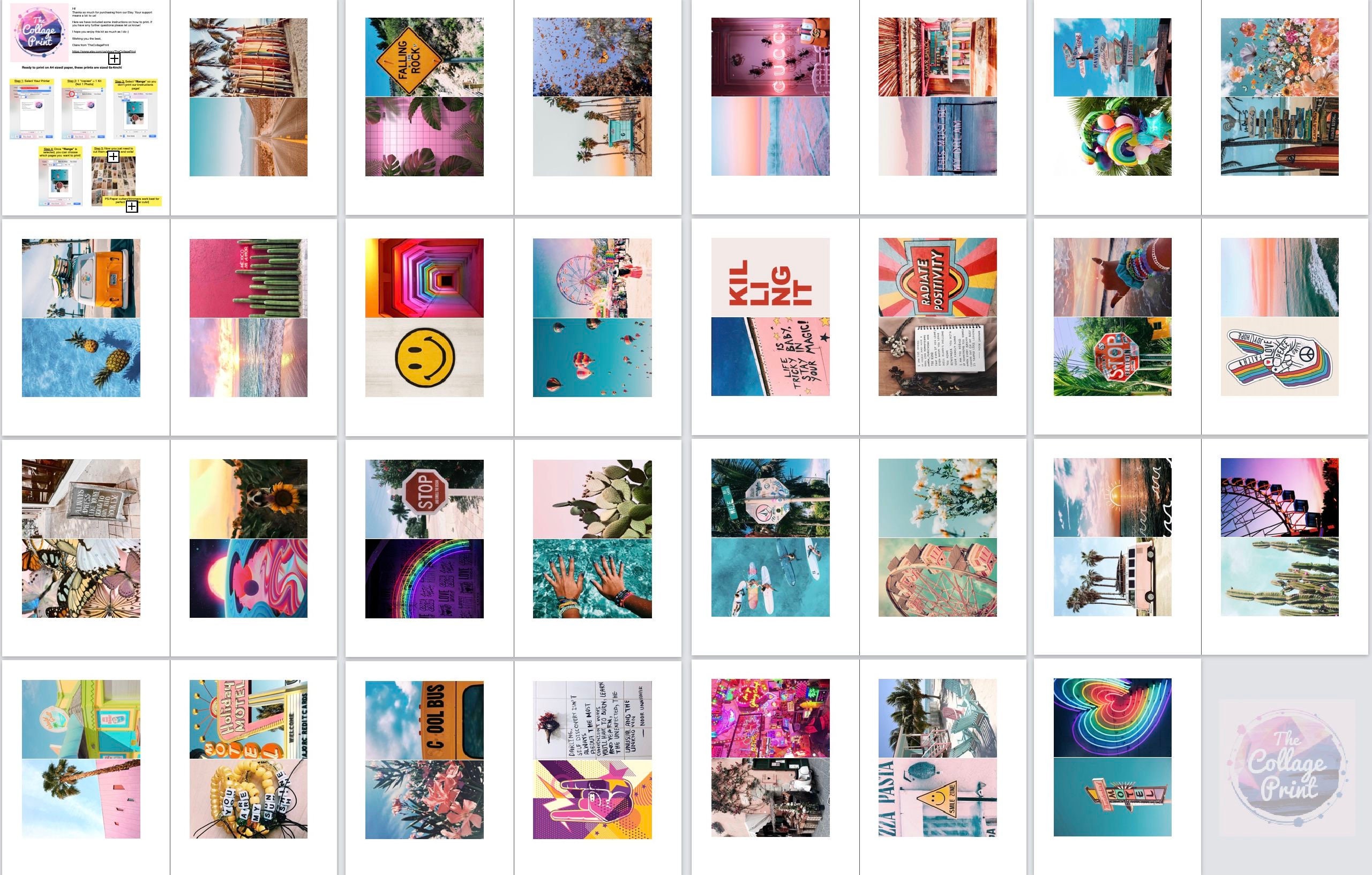 Digital 60pcs Dreamy Aesthetic Collage Kit Room Decor - Etsy