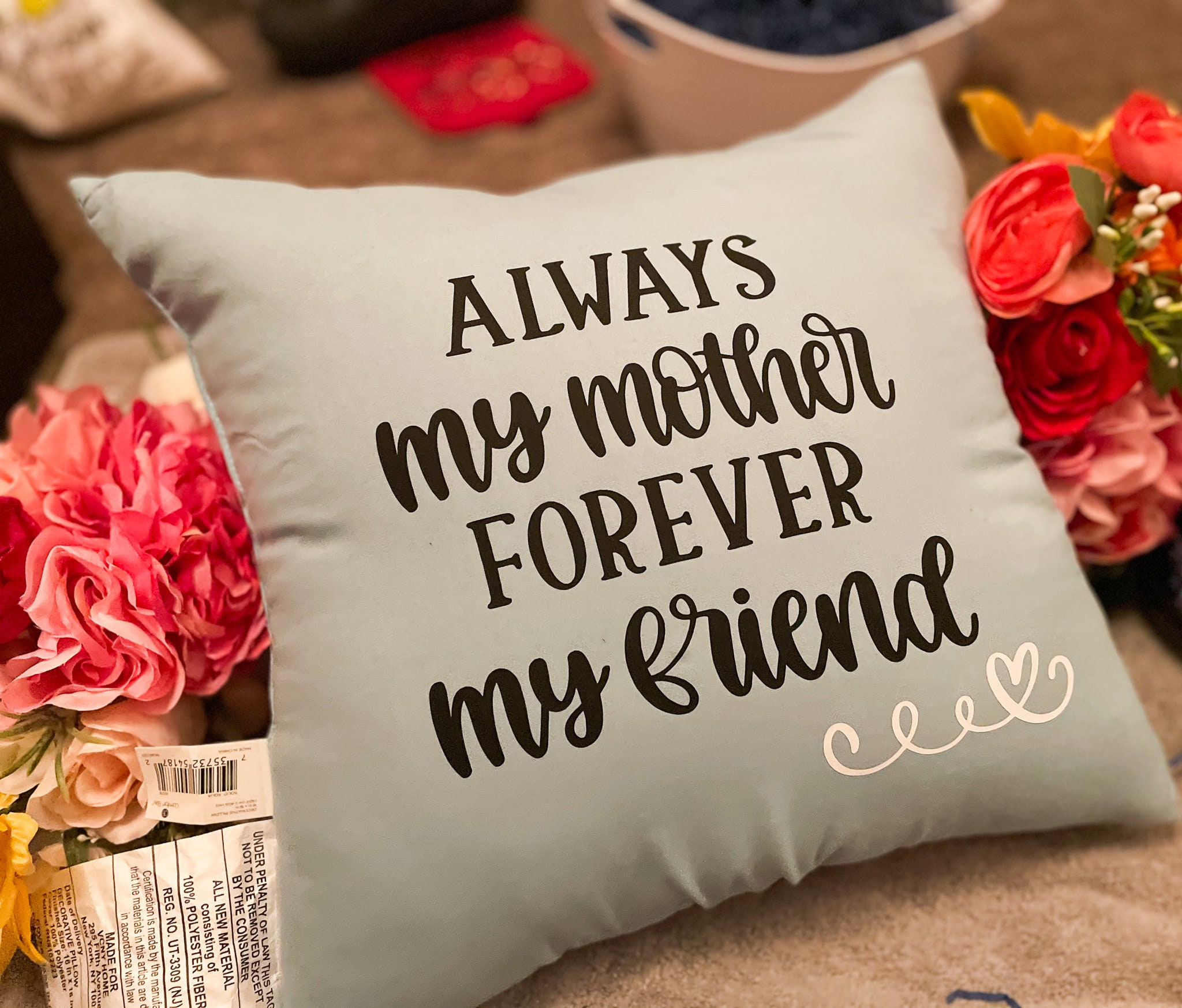 Mothers Day Pillow Mom Quotes Pillow Gifts for Mom Mothers Etsy