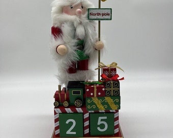Bombay Advent Calendar Nutcracker- Christmas Ornament Gift Decor Wooden Original Soldier