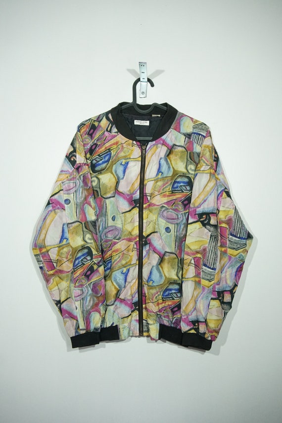 Vintage Silk Bomber Jacket Robert Stock