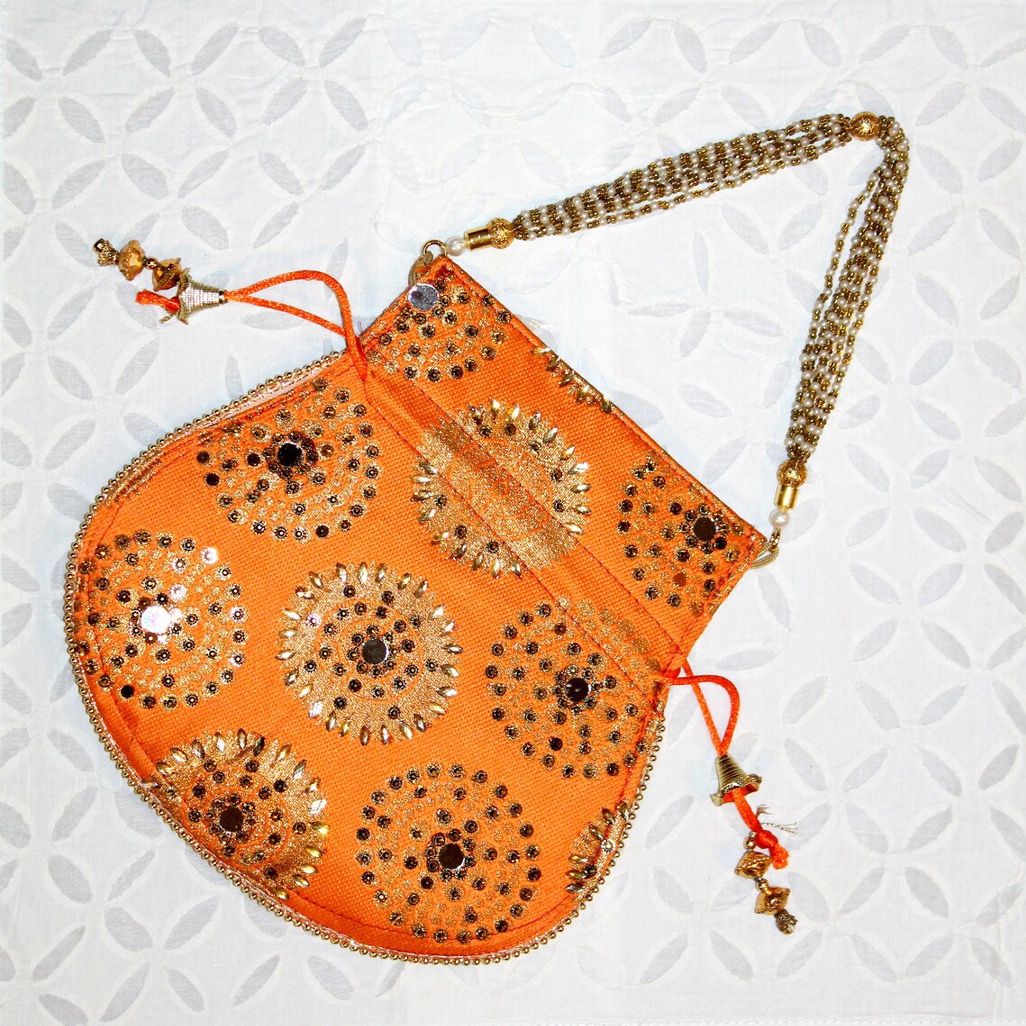 Indian Handmade Purse Potli Bag Women's Embroidered Clutch Etsy