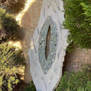 FREE SHIPPING Customizable Luxury Resin Geode Wall Art, Real Crystals ...