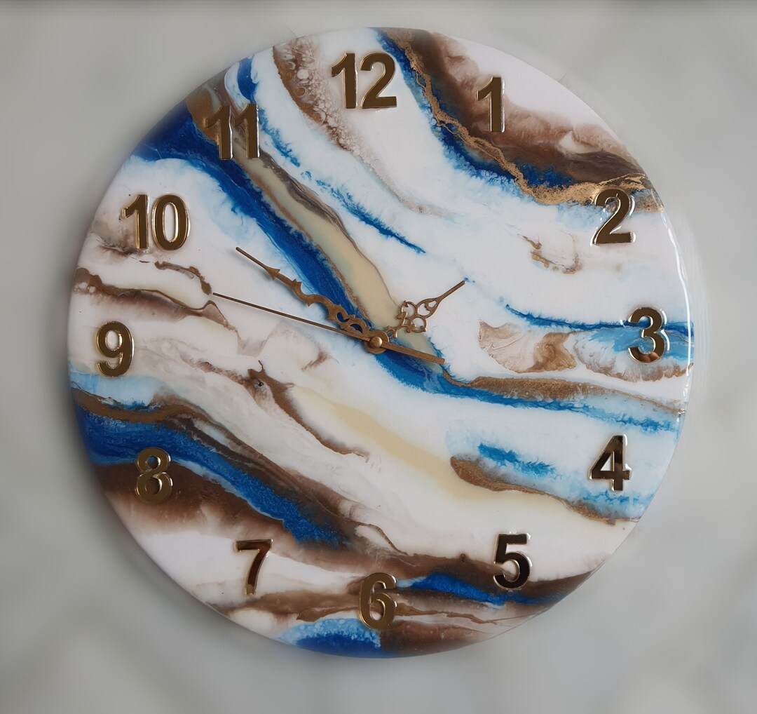 World Clock - Planet Earth Decor - Planet Clock - Wooden Wall Clock ...