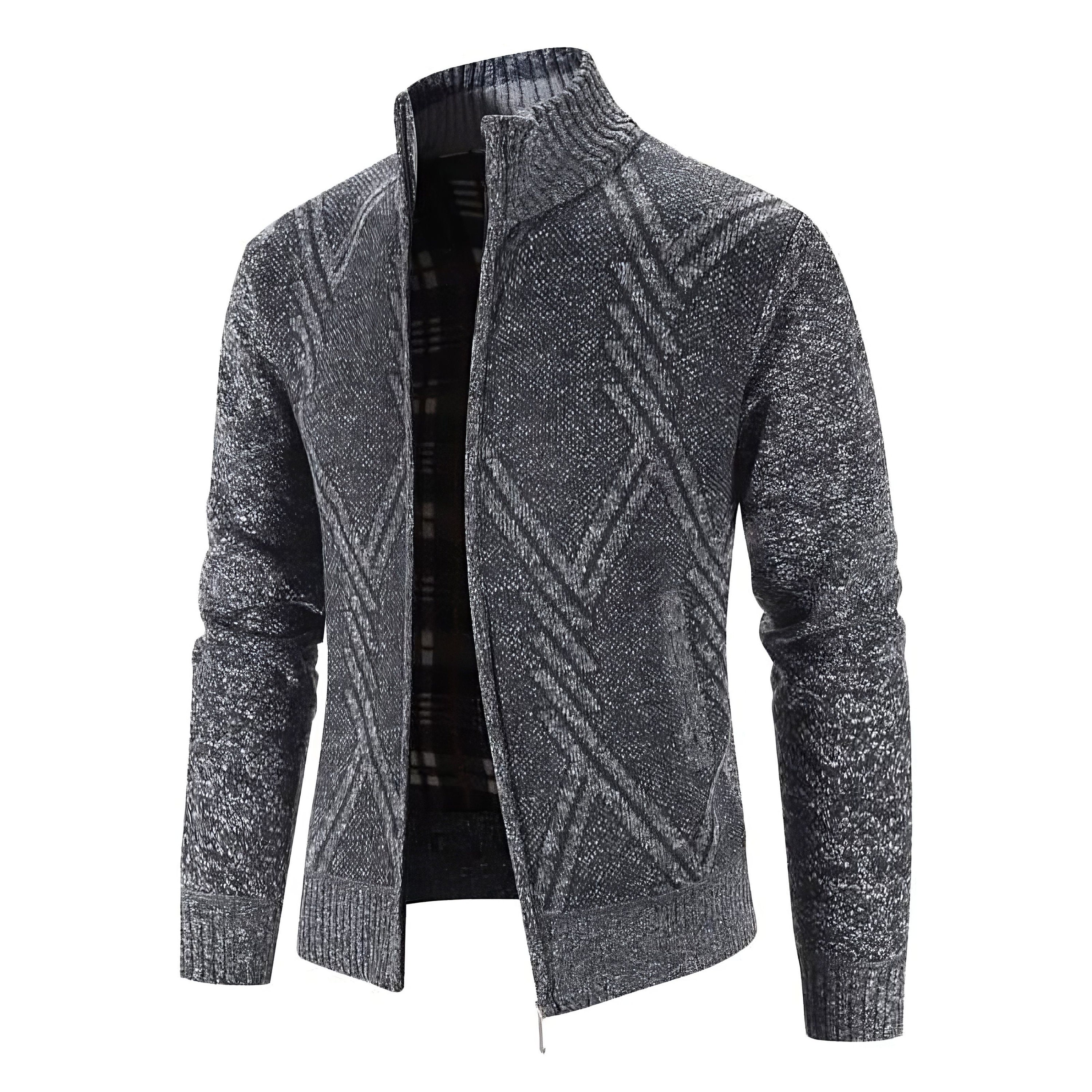 and 24/7 services 15 day return policy Mens Cardigan Jacket Crosshatch ...