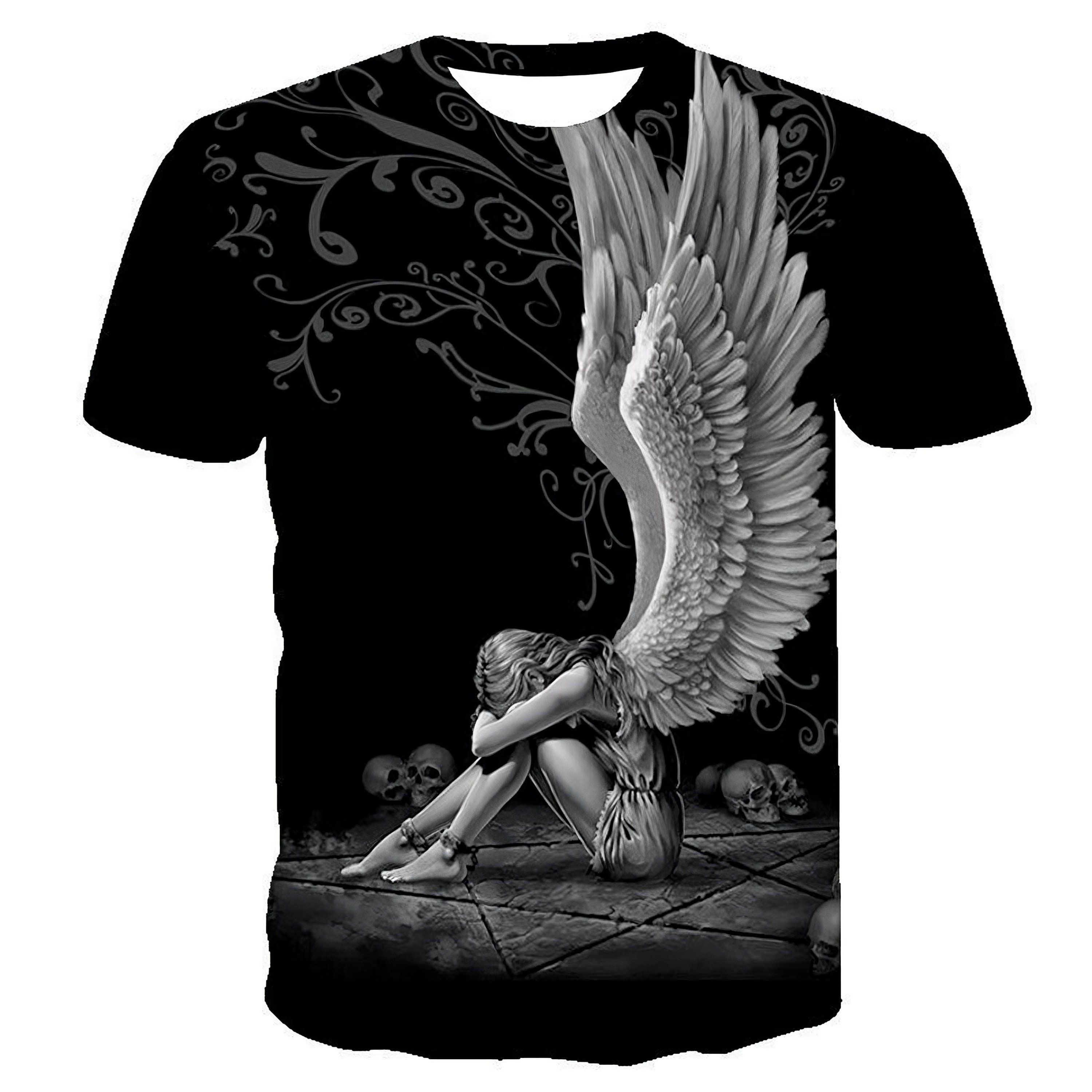 Angel Print Shirt - Etsy
