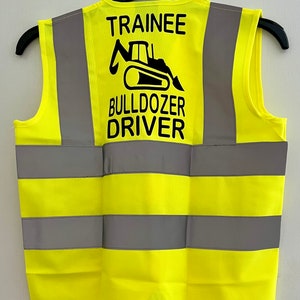 Trainee Bulldozer Driver/ Hi-Viz/Construction jacket for cjldren/ fun play jacket