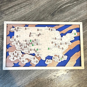 National Park Map, Reise Karte, Adventure Tracker, USA National Parks, Landkarte USA,