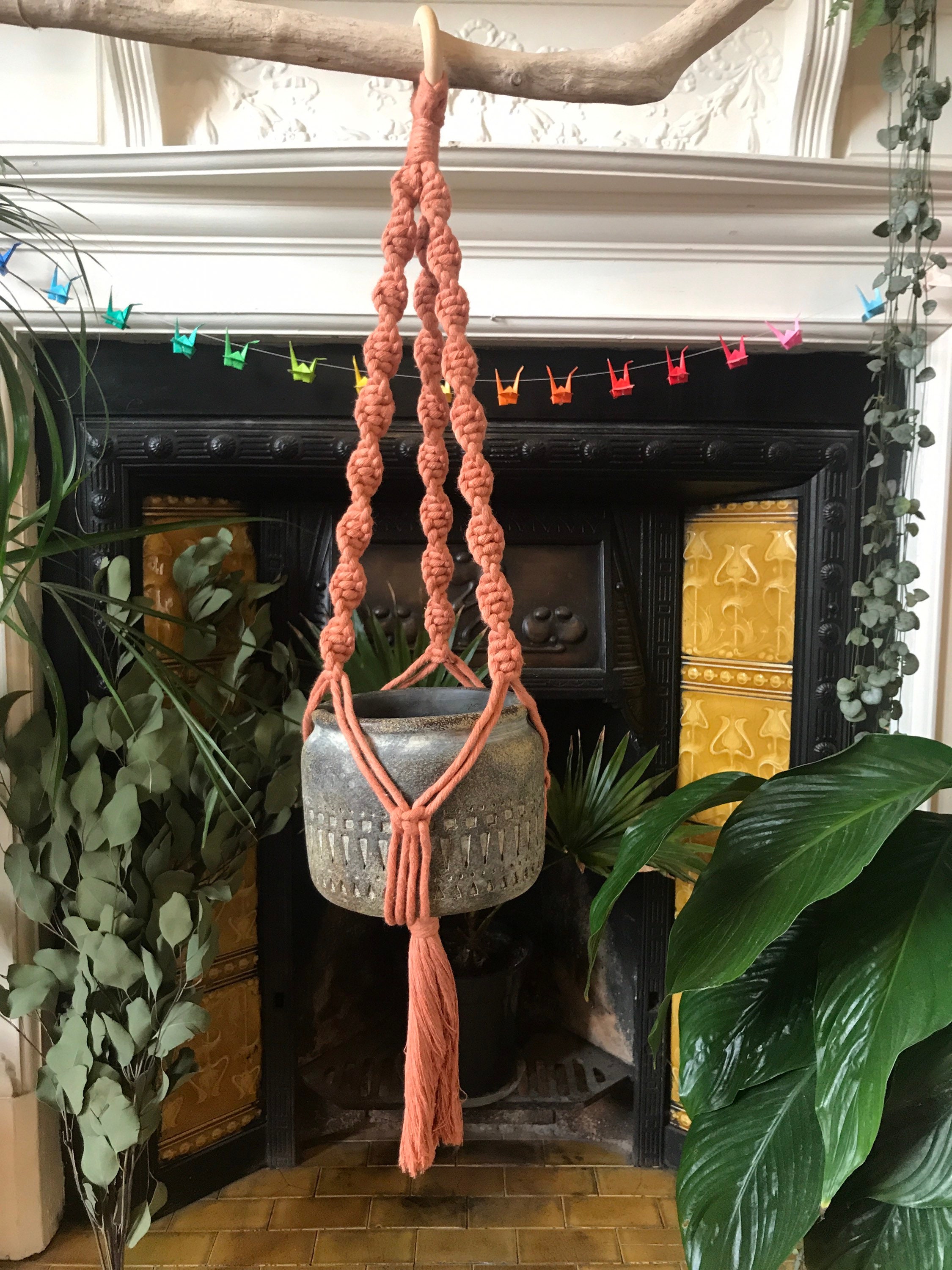 Macrame Twist Knot Plant Hanger Etsy Australia