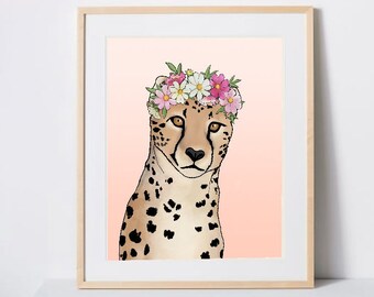 Cheetah art digital download