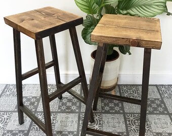 Industrial rust effect patina Bar Stool