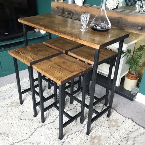 Etsy bar table and cheap stools