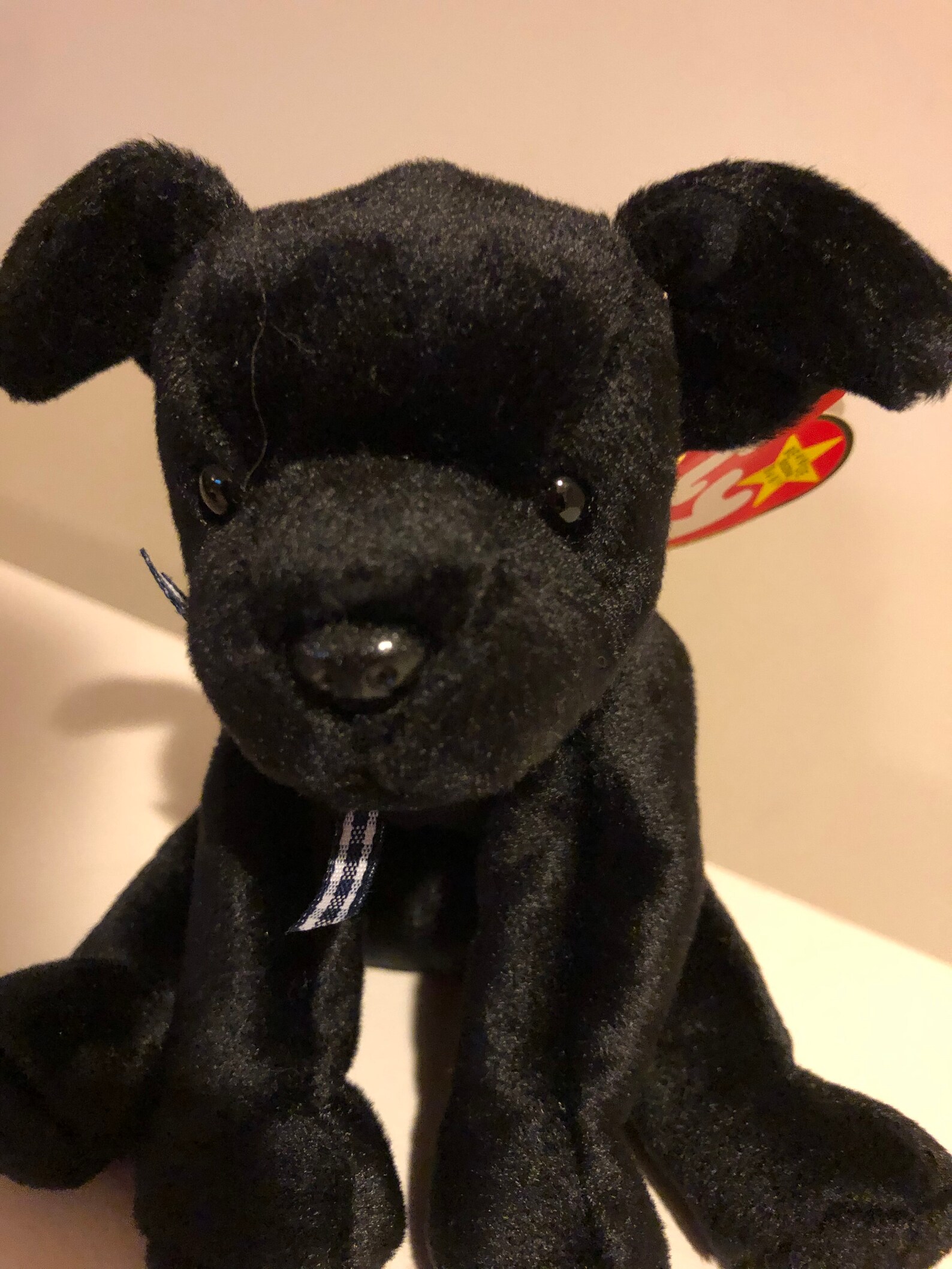 1998 luke the Dog. Original Ty Beanie Baby. Rare Etsy