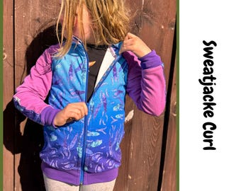 Curl sweat jacket, kids