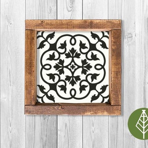 Moroccan Tile design svg, Farmhouse Tile design, Silhouette Cameo, wood sign, Printable file for decoration, Cricut file*Instant Download*