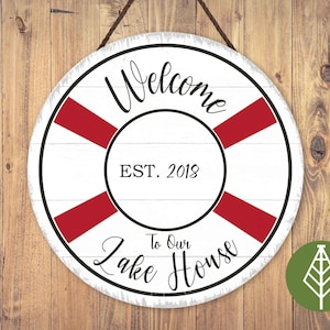 Welcome to our lake house svg, Summer outdoor sign, Camping SVG, lake house porch sign digital cricut cut file *Instant Download*