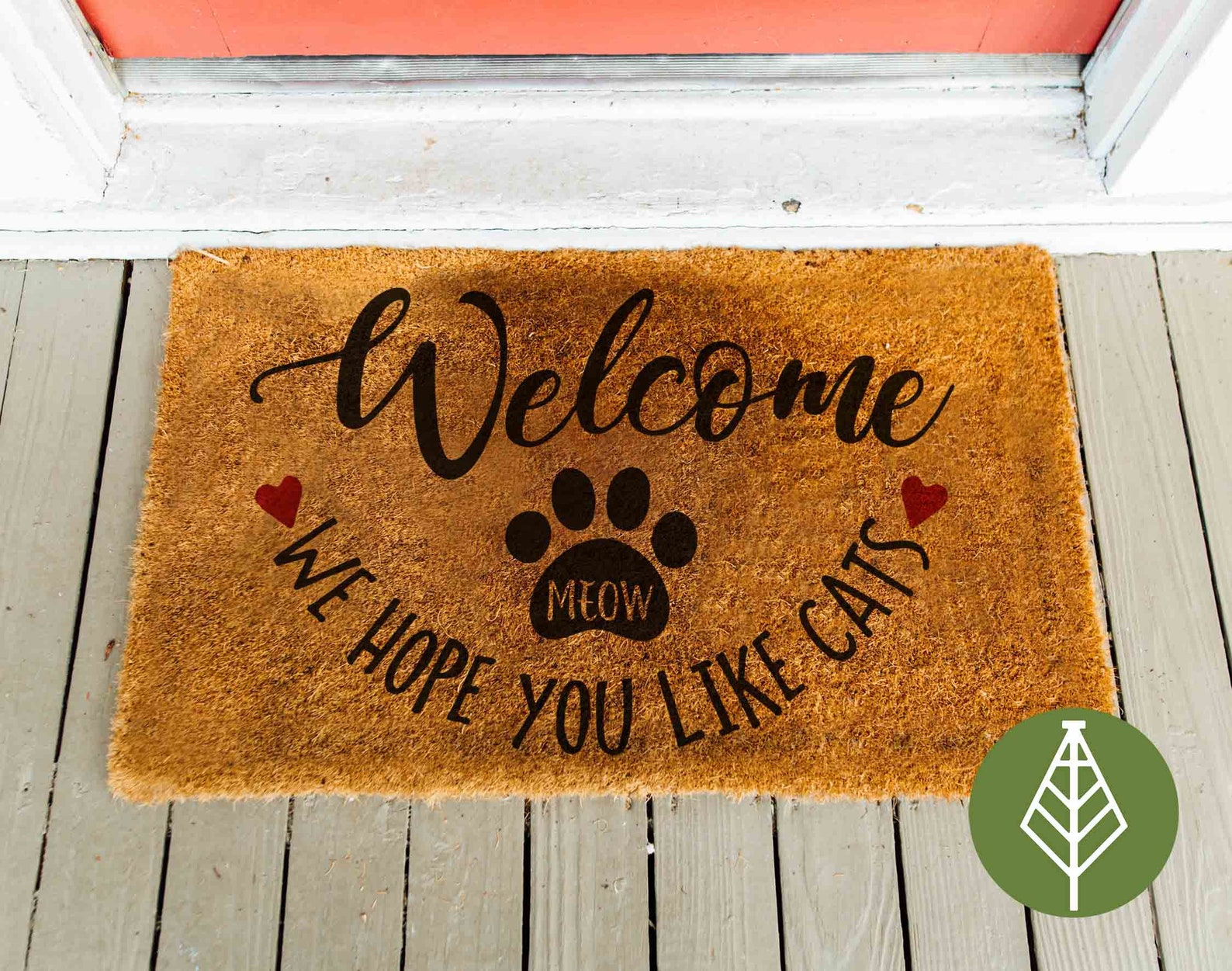 Welcome We Hope You Like Cats SVG Welcome Svg Door Round Etsy