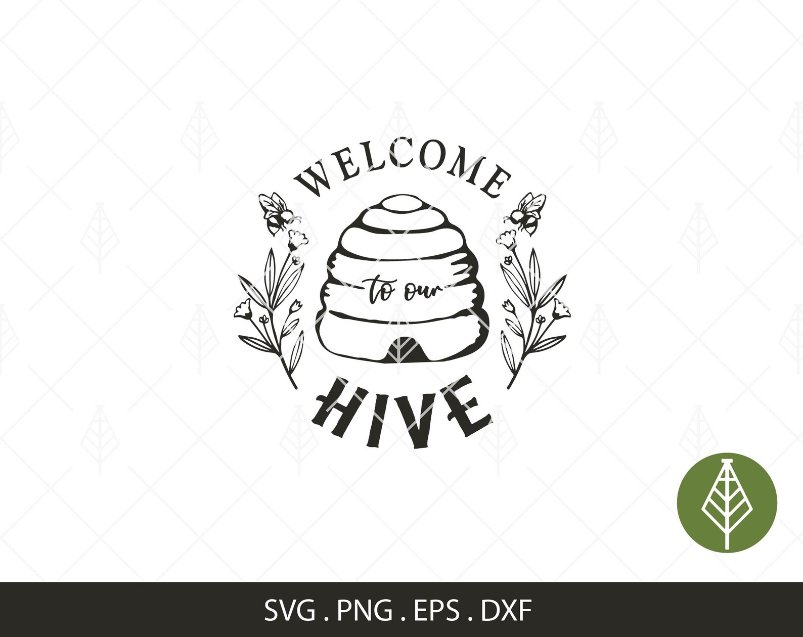 Welcome to our hive svg welcome porch sign bee round sign etsy Welcome to our hive svg welcome porch sign bee round sign etsy