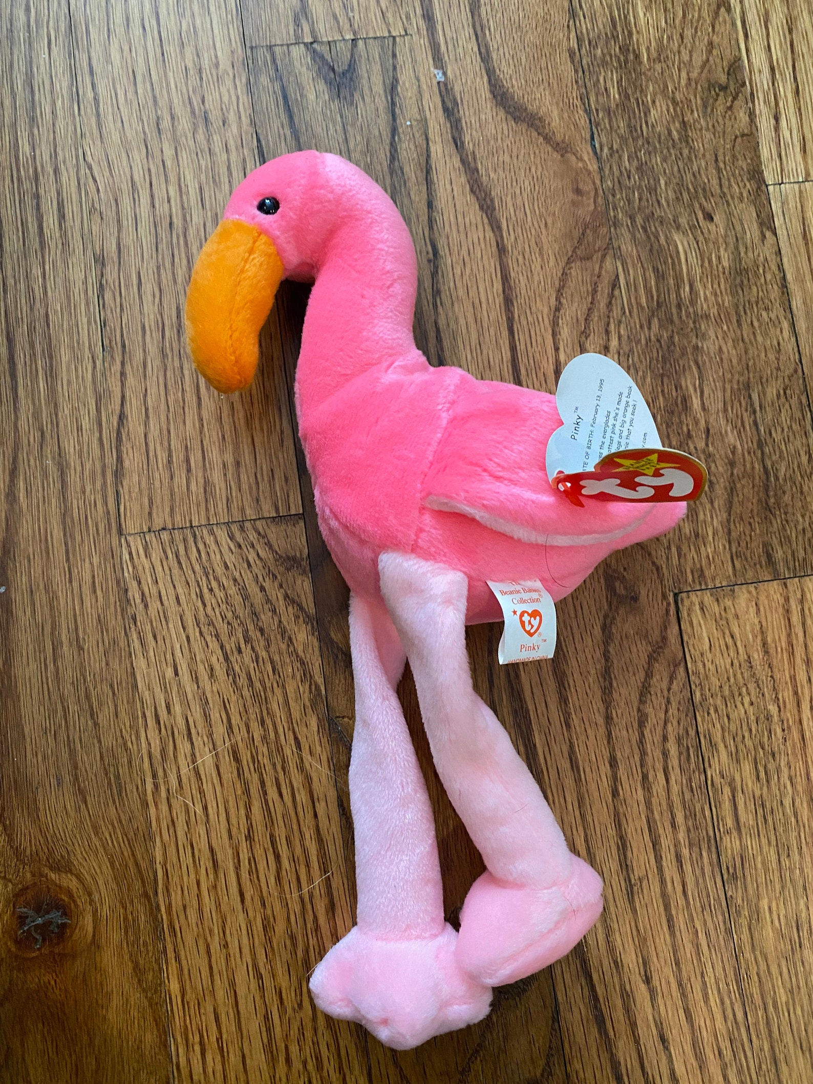 Vintage Rare Pinky Beanie Baby 1995 | Etsy