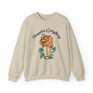 Pumpkin Everything Crewneck, Sweatshirt, Halloween Sweater,  Fall Sweater, Spooky Season, PSL, Pumpkin Spice, Coffee, S-5XL