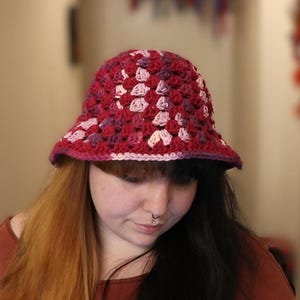 Cotton Crochet Bucket Hat