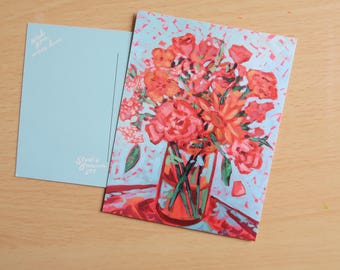Limited Edition Floral Postcard – “Wish You Were Here”