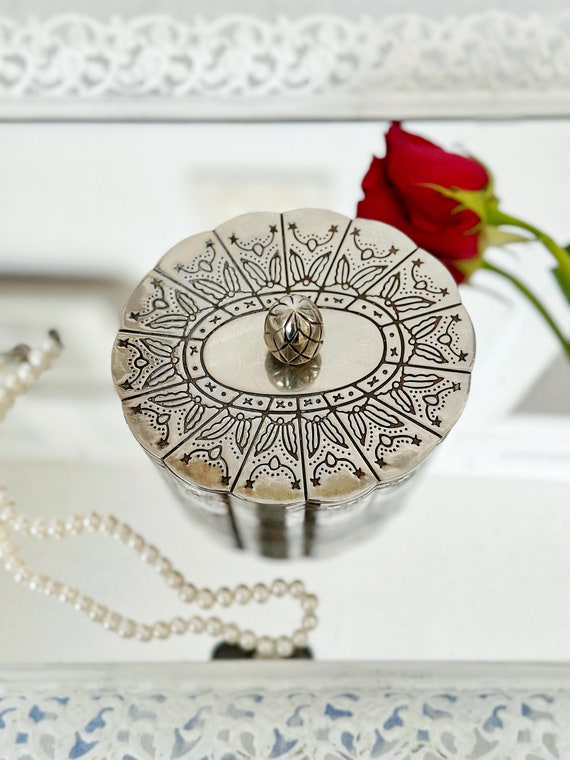 Vintage Silver Plated Godinger Jewelry Box | Beau… - image 4