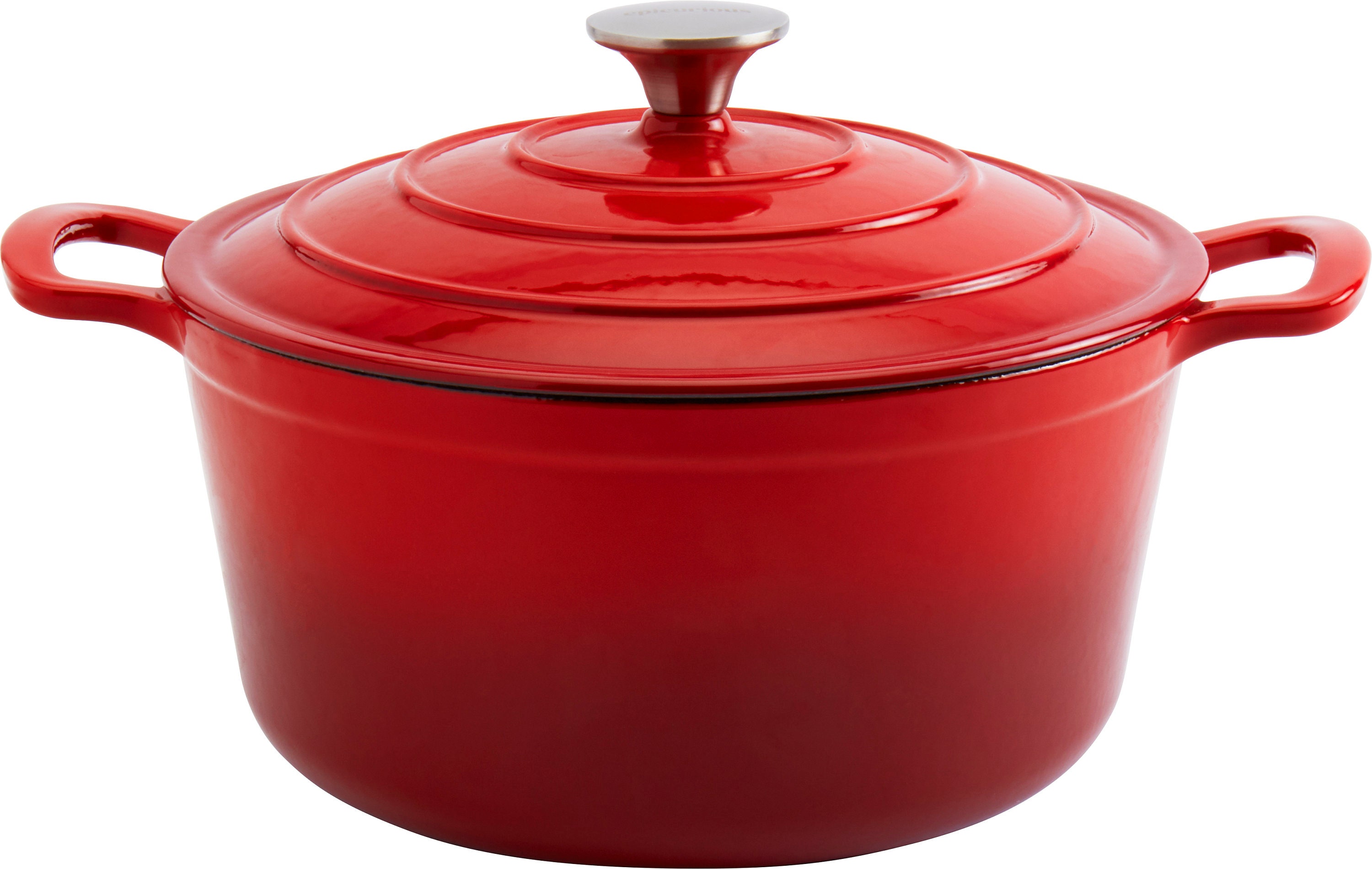 Epicurious 6 Quart Dutch Oven Red Enameled Cast Iron Covered Etsy