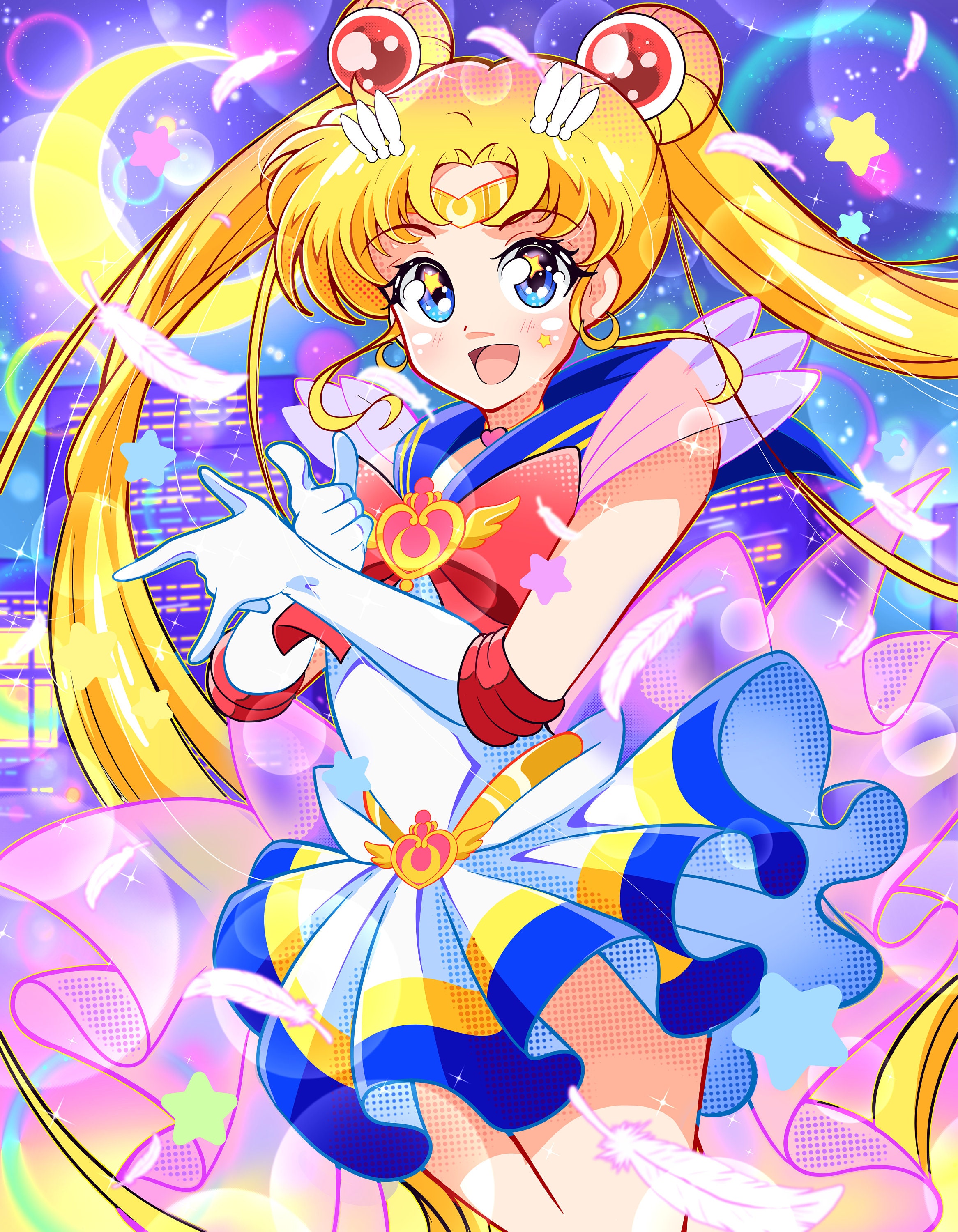 Magical girl 8x10 Print and stickers