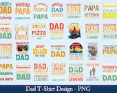 Dad T-Shirt Design SVG Bundle: Father's Day Graphics (Digital Download)