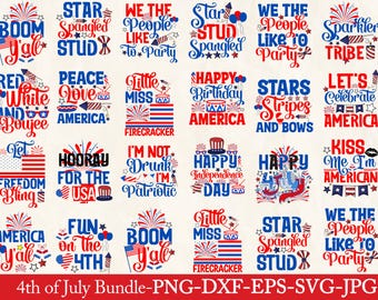 4th of July PNG Bundle, Patriotic USA Sublimation Designs, American Flag Shirt PNG, July 4th Clipart, Digital Download
