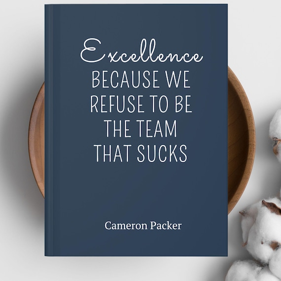 Funny Personalized Team Journal, Coworker Appreciation Gift