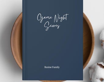 Personalized Family Game Night Score Book, Hardcover Journal