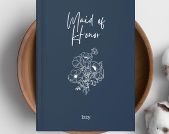 Diario de dama de honor, cuaderno con lista de tareas para la boda, regalo personalizado para dama de honor
