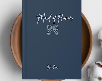Diario de dama de honor, cuaderno con lista de tareas para la boda, regalo personalizado para dama de honor