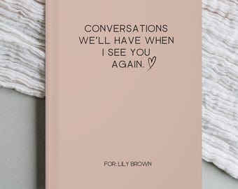 Grief Journal, Loss Remembrance Gift