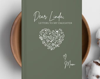 Journal Lettres personnalisées à ma fille, livre de souvenirs pour bébé fille