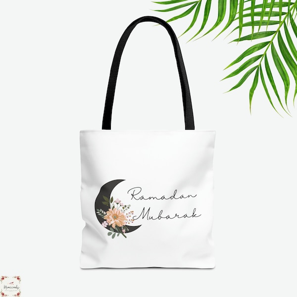 Ramadan Mubarak Tote, Ramadan Gifts Bag, Ramadan gift, Perfect Iftar Party Favor Bag, Ramadan Decoration Bag