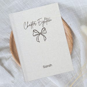 Diário personalizado para o 18º aniversário, presente para o Capítulo Dezoito.