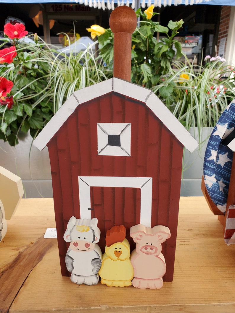 Barn Paper Plate and Napkin Paper Towel Holder Set Etsy