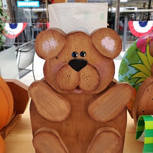 Porta-toalha de papel urso