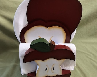 Apple Paper Plate and Napkin Holder