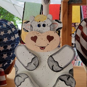 Porta-toalha de papel de vaca