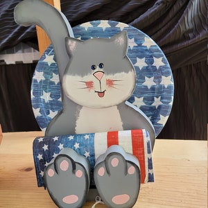 Katze Papierteller und Serviettenhalter