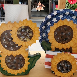 Sonnenblumen Papierteller und Serviette mit Papierhandtuch Set